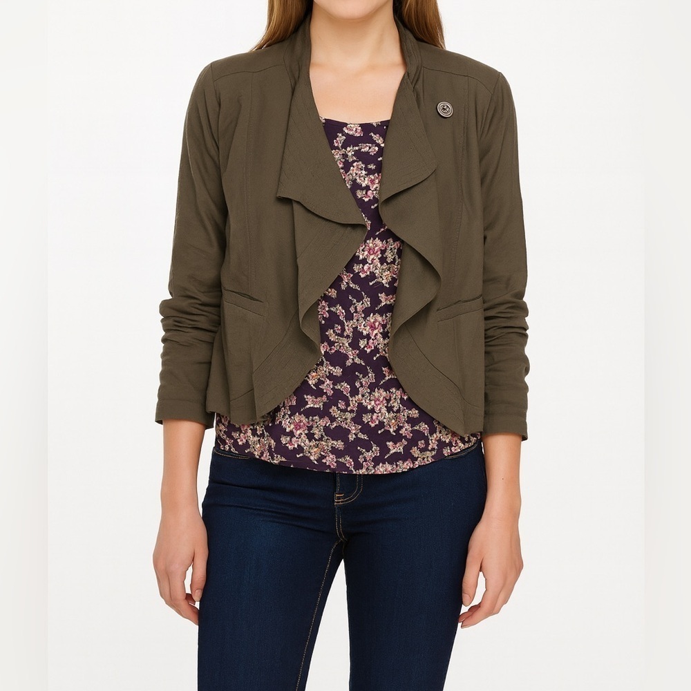 Free People | Cropped Olive Blazer